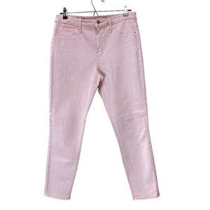 Mossimo Jegging Pant Womens Sz 8 / 29 Jean High RIse Crop Pink Power Stretch